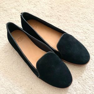 Brand New! UGG Comfort Suede Flat Shoes -Black 5.5(22.5cm)Cushioned Footbed NWOT